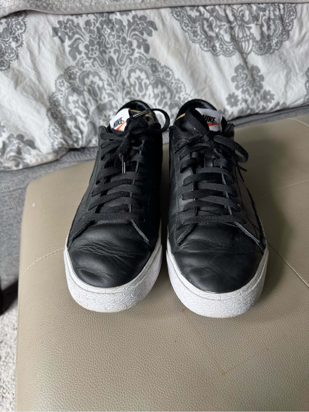 Nike ID Blazer Low Black Trainers size 12